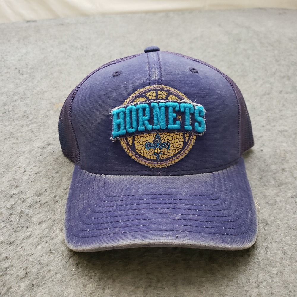 NEW Charlotte Hornets Hat Cap Snap Back Purple Blue Adidas NBA Basketball Men A8